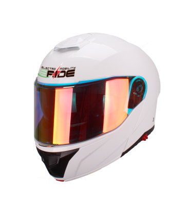 E-RIDE IRIS ΚΡΑΝΟΣ FULL FACE ΛΕΥΚΟ